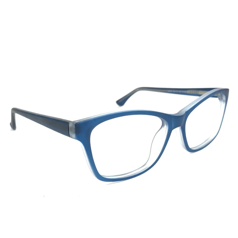 Success Eyeglasses Frames SS-91 M. BLUE Matte Blue Cat Eye Full Rim 54-17-145